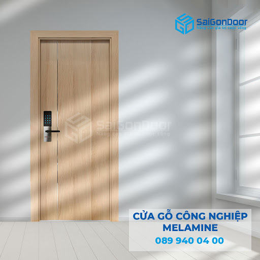 Thiết kế cửa gỗ 1 cánh đẹp SaiGonDoor tinh tế, hiện đại
